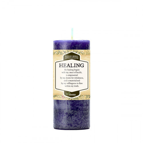 Afirmaciones de velas herbales benditas