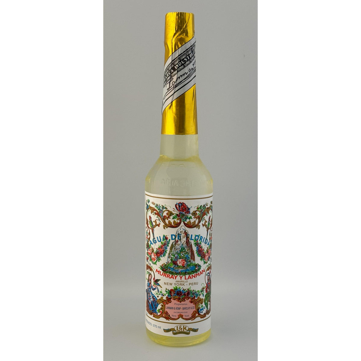 Florida Water Agua de Florida Amarillo – 270ml Peruvian Spiritual Cologne for Cleansing & Aura Purification