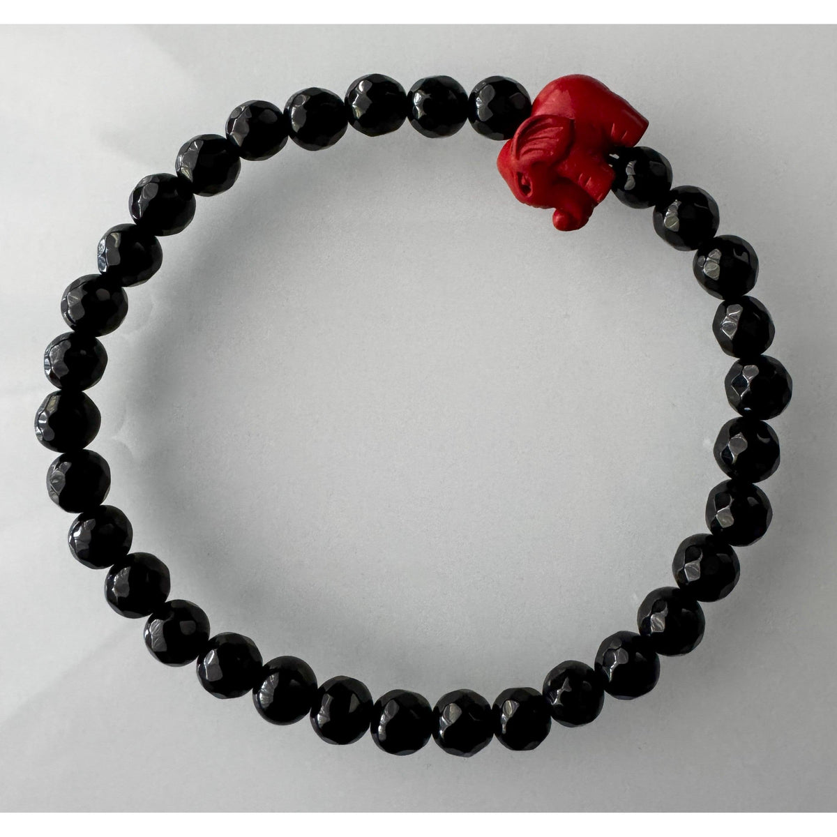 Pulsera Cinabrio con Ágata Negra