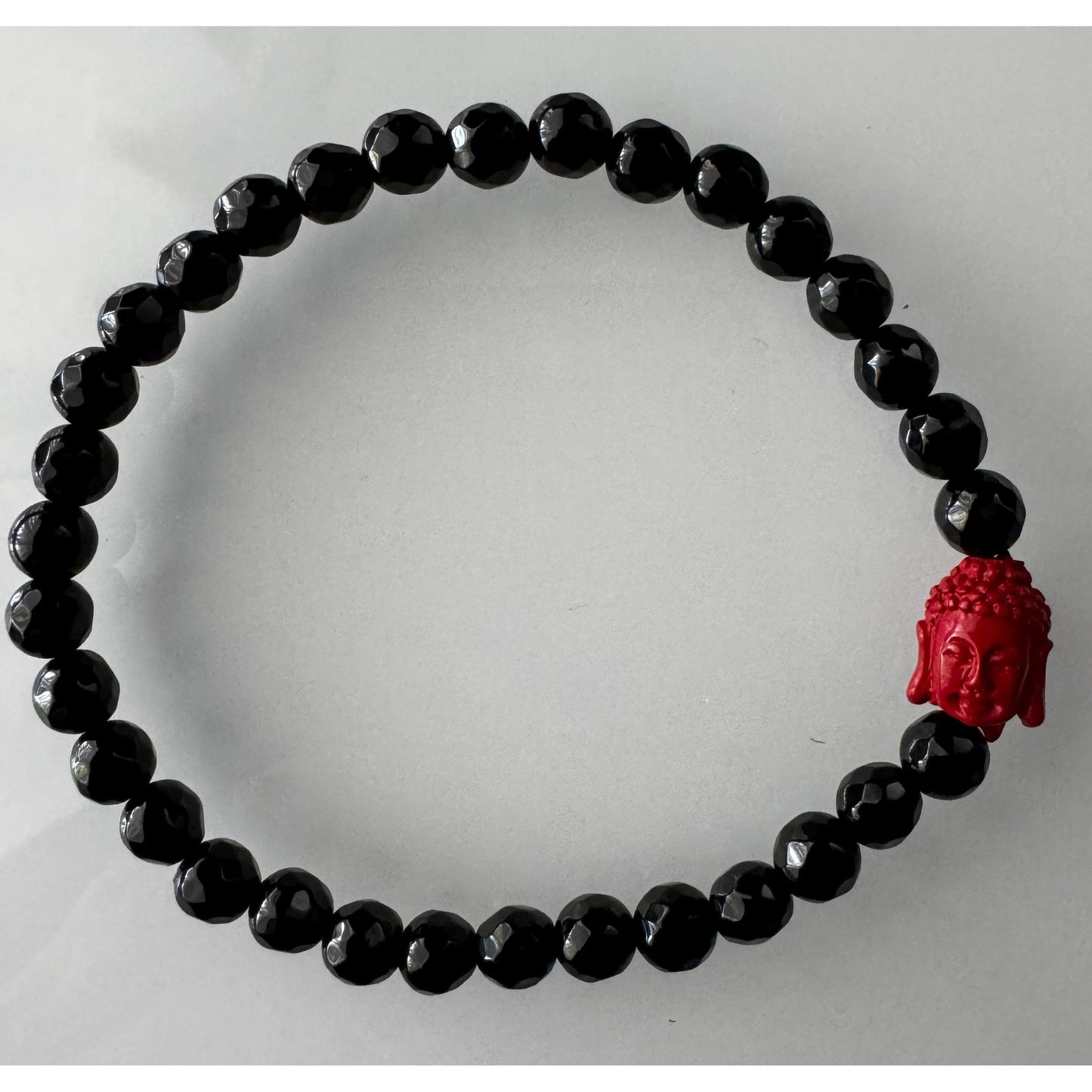 Pulsera Cinabrio con Ágata Negra