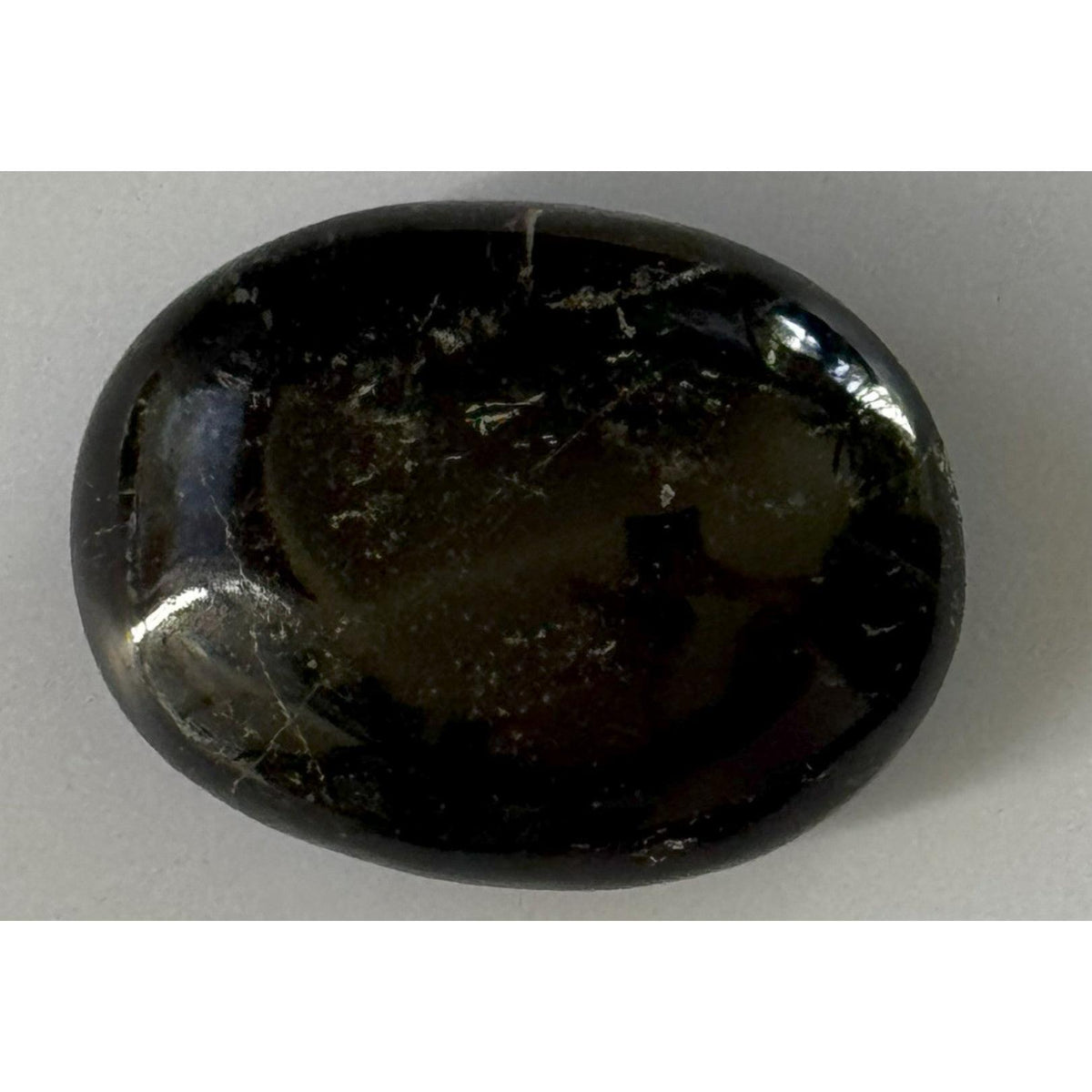 Piedra de palma de Hamsa de turmalina negra con bolsa