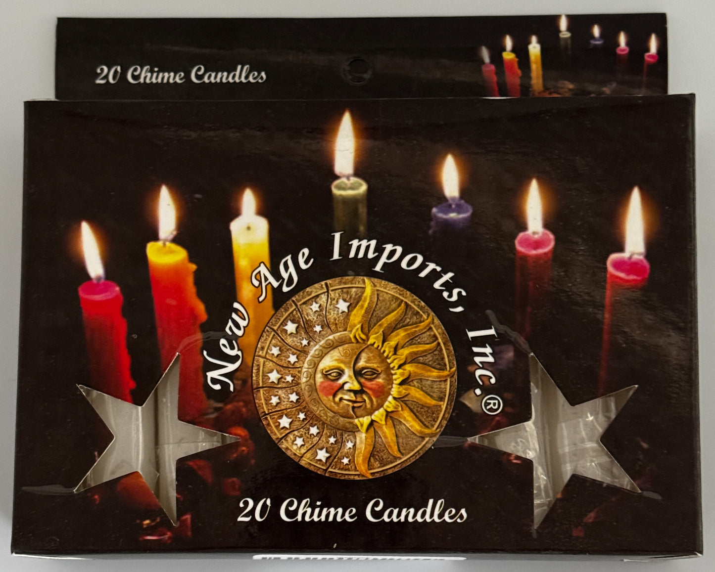 Chime Candles -Black /Dark Purple 4"