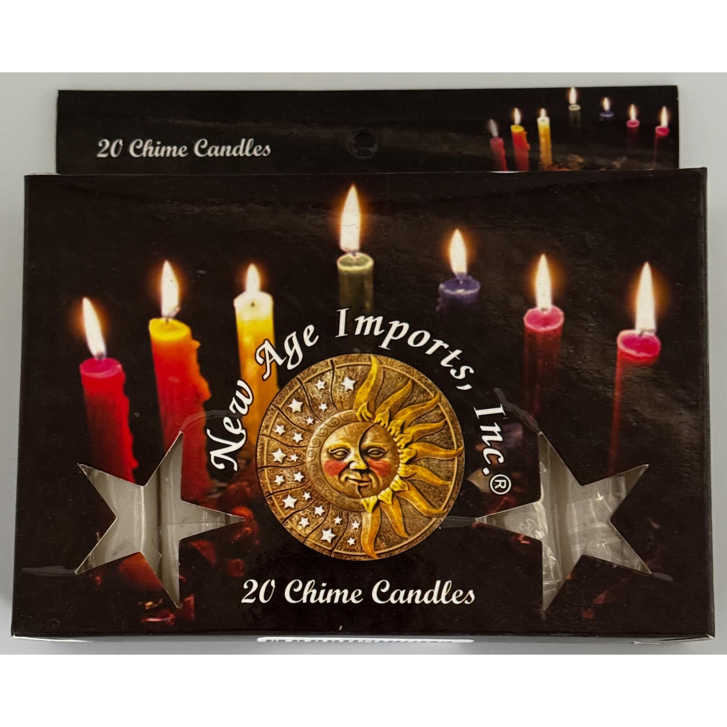 Chime Candles -Black /Dark Purple 4"