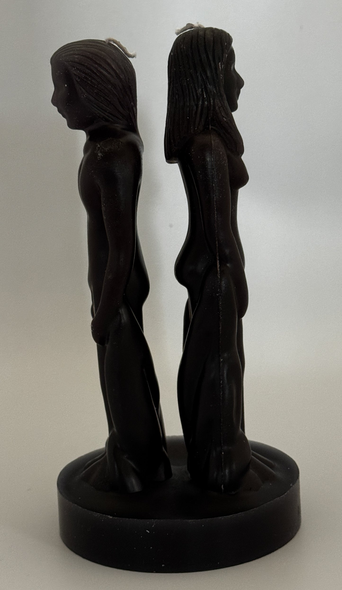 Black Male & Female Separation Candle 8"