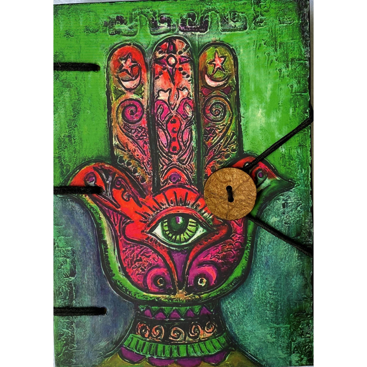 Diario hecho a mano Mano de Hamsa