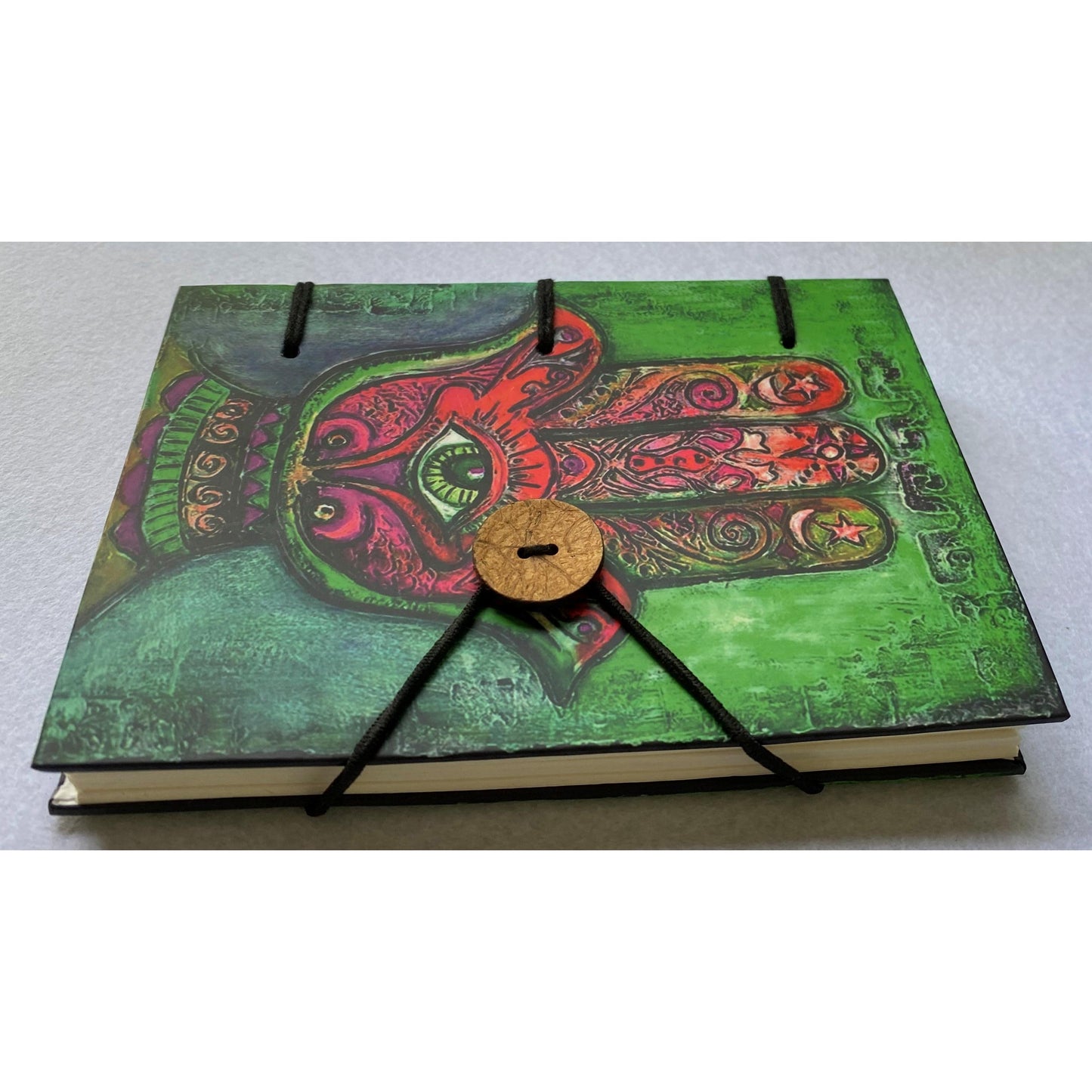 Handmade Journal Hamsa Hand