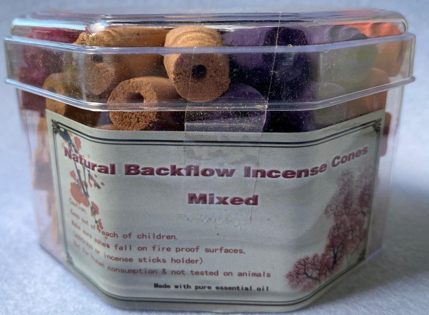 Natural Backflow Incense Cones Mixed