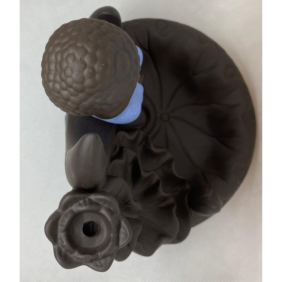 Ceramic Backflow Incense Burner - Moon Buddha