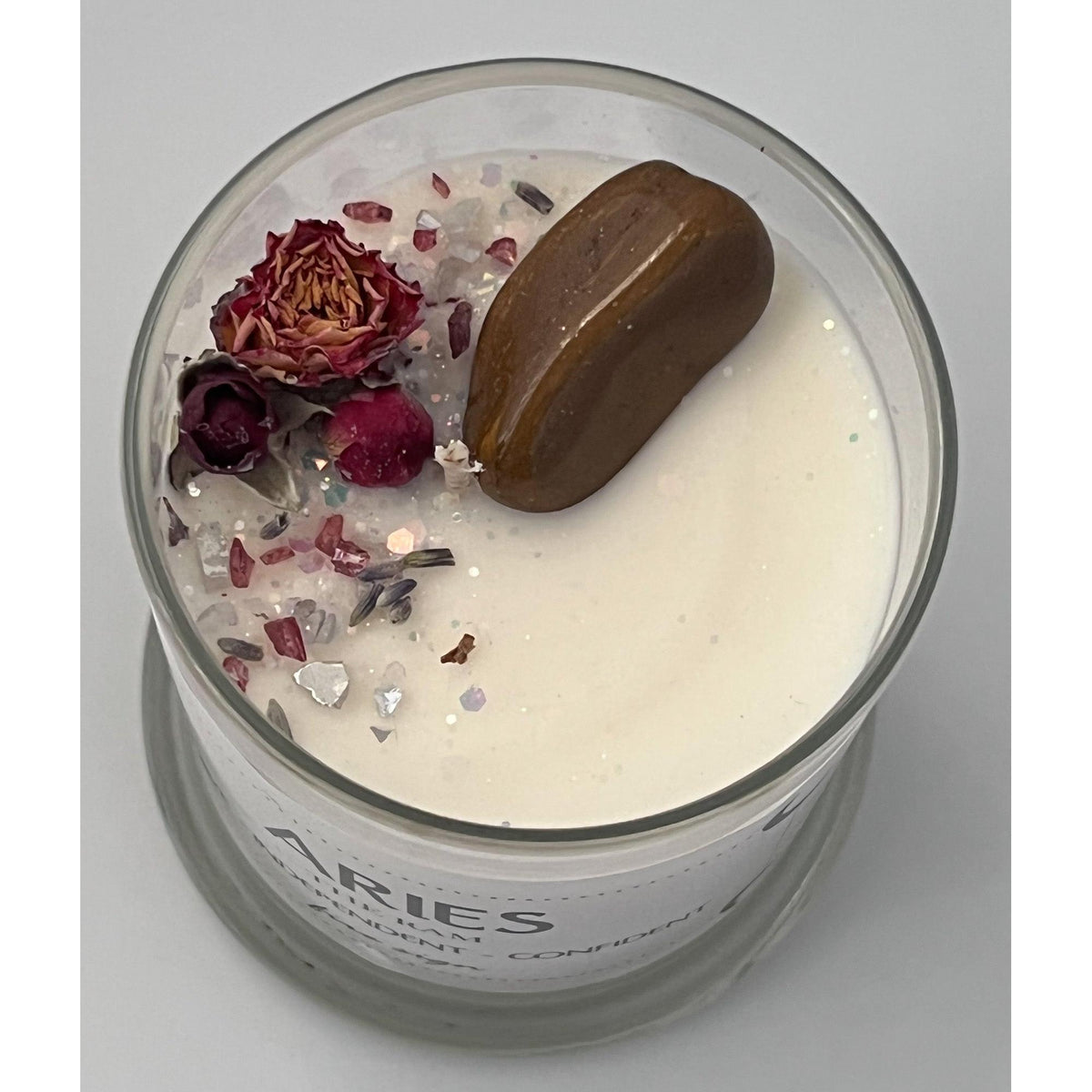 Zodiac Soy Wax Crystal Candle