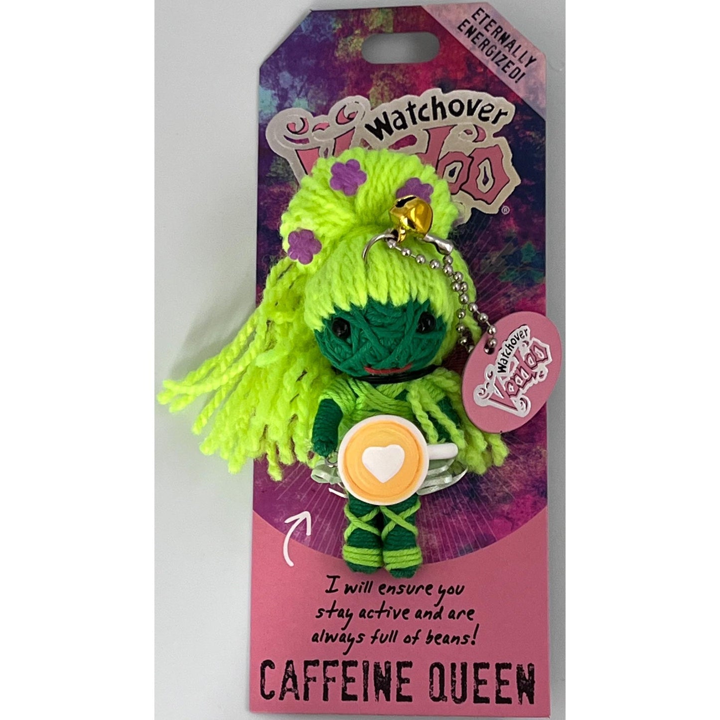 Llavero de la Reina de la Cafeína de Watchover Voodoo Dolls