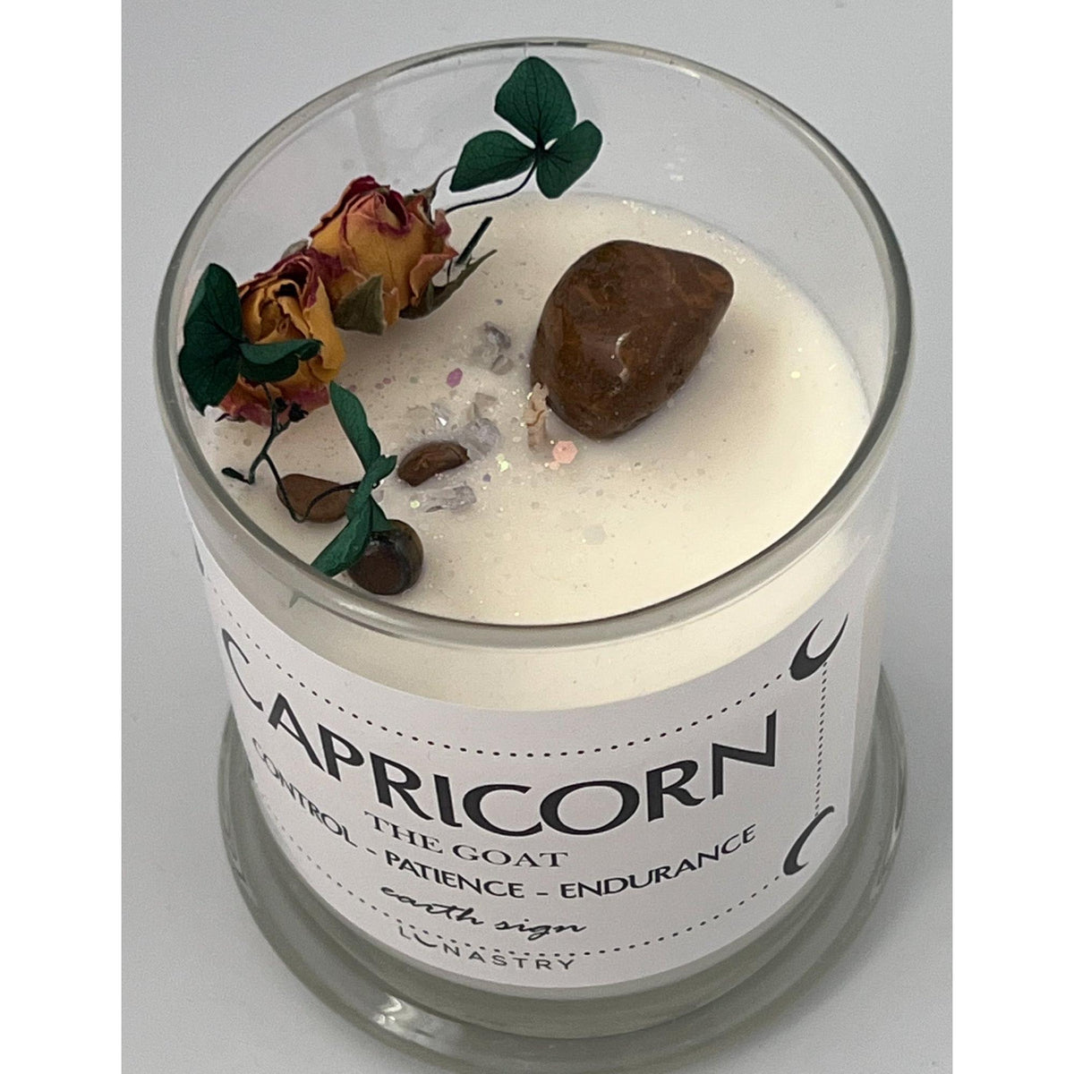 Zodiac Soy Wax Crystal Candle