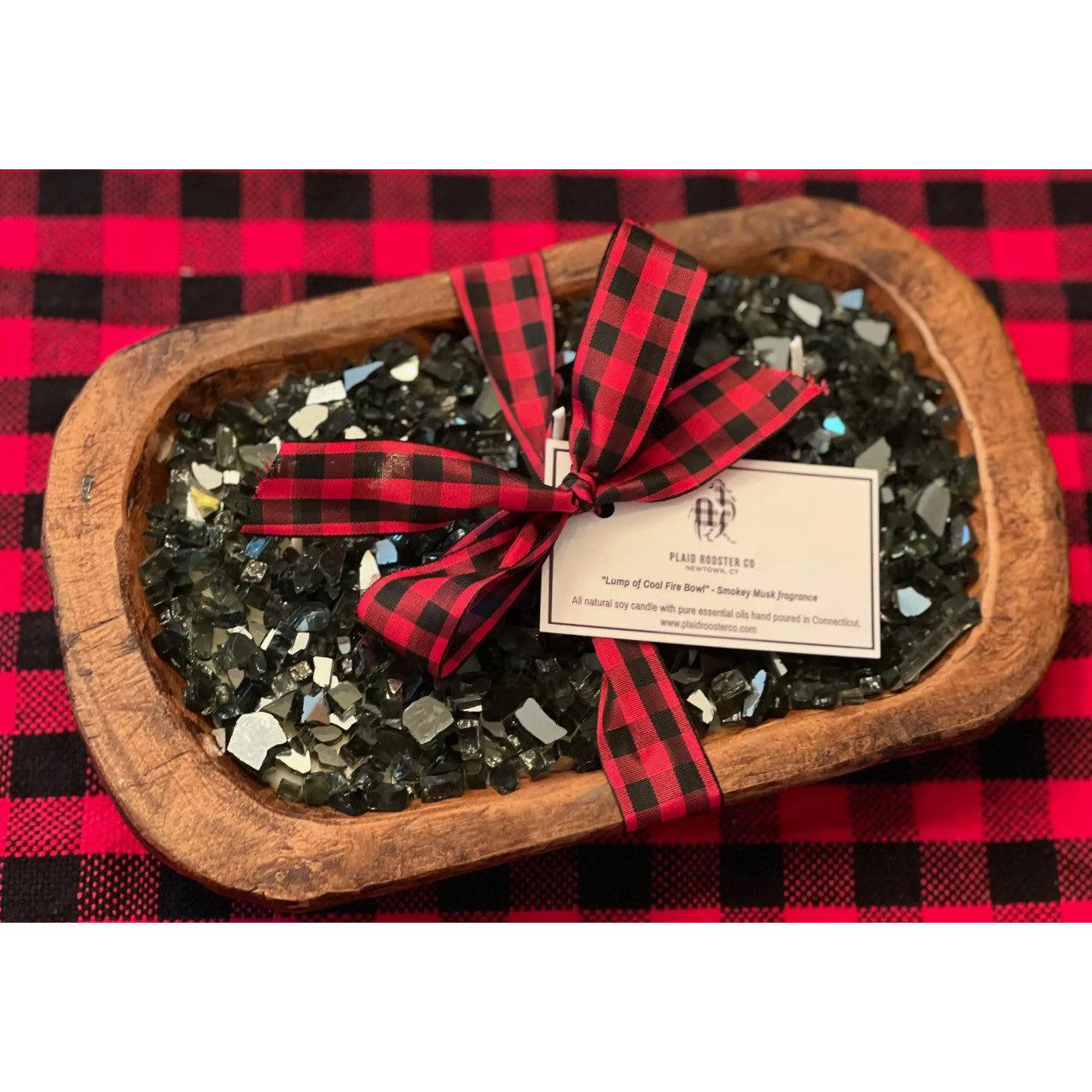 Cuenco de masa "Fire Bowl" para velas de soja navideñas
