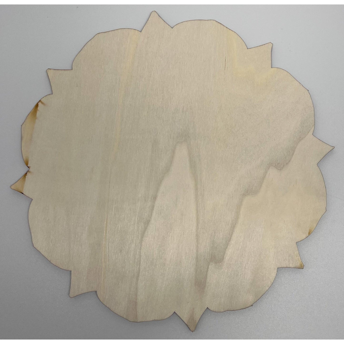 Rejilla de cristal de madera - Mandala de flores