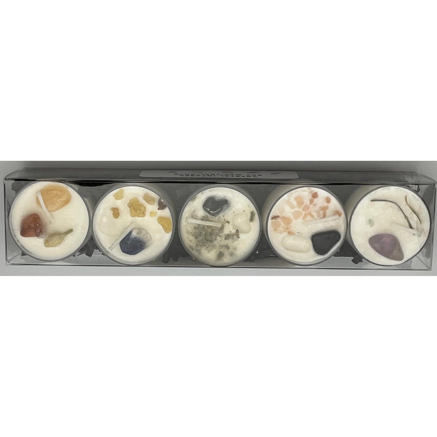Crystal infused soy wax Tealights candles