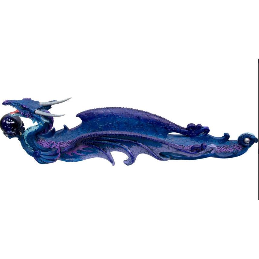 Incense Holder Purple Dragon With Sphere