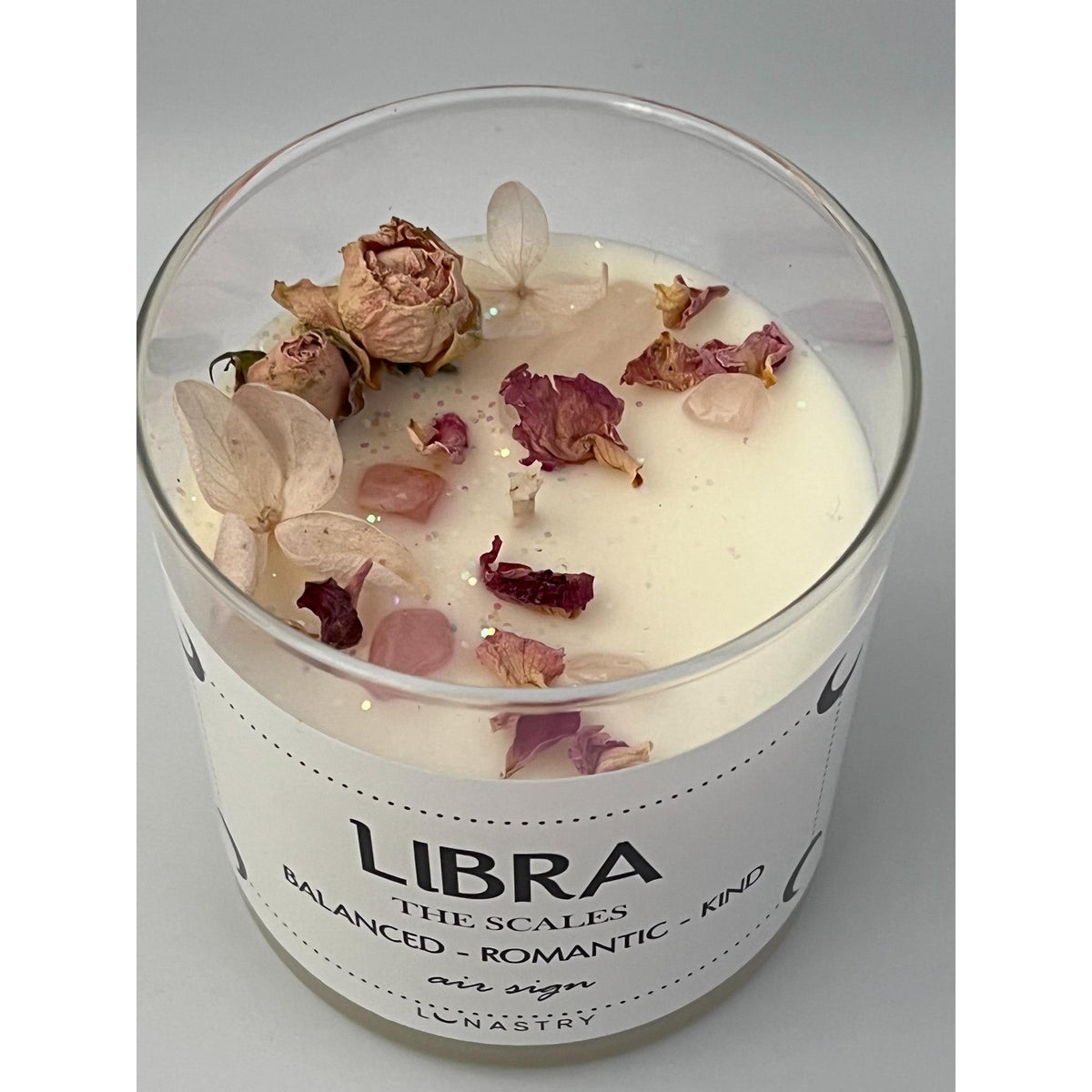 Zodiac Soy Wax Crystal Candle