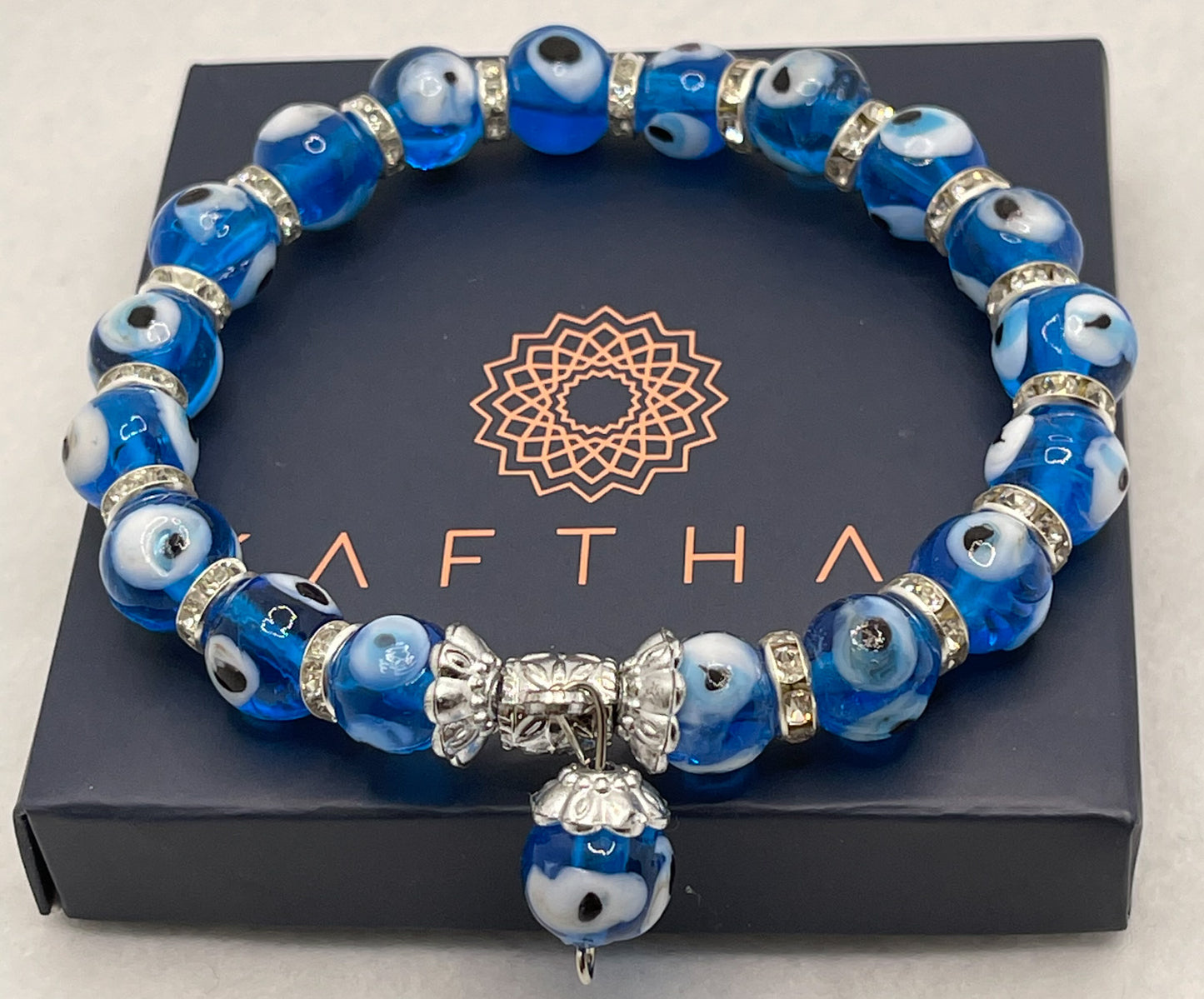 Pulseras de cuentas de ojo malvado KAFTHAN, pulsera de protección