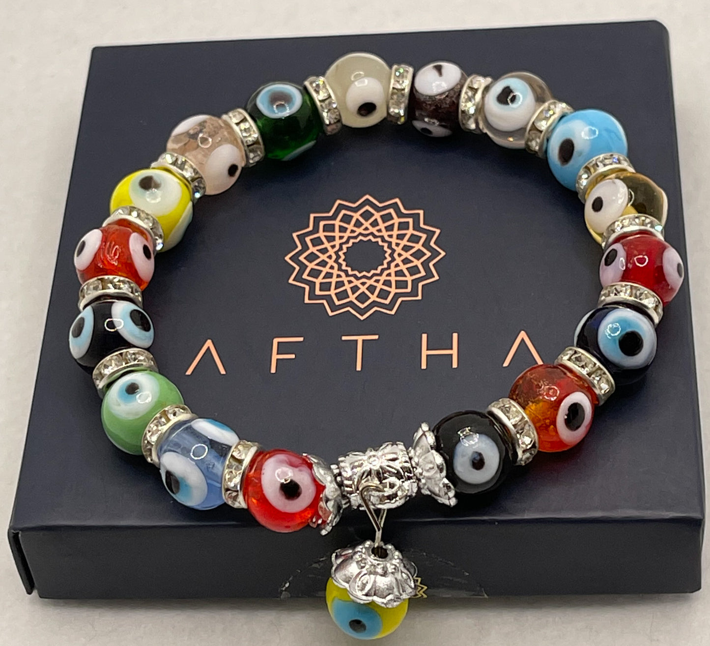 Pulseras de cuentas de ojo malvado KAFTHAN, pulsera de protección