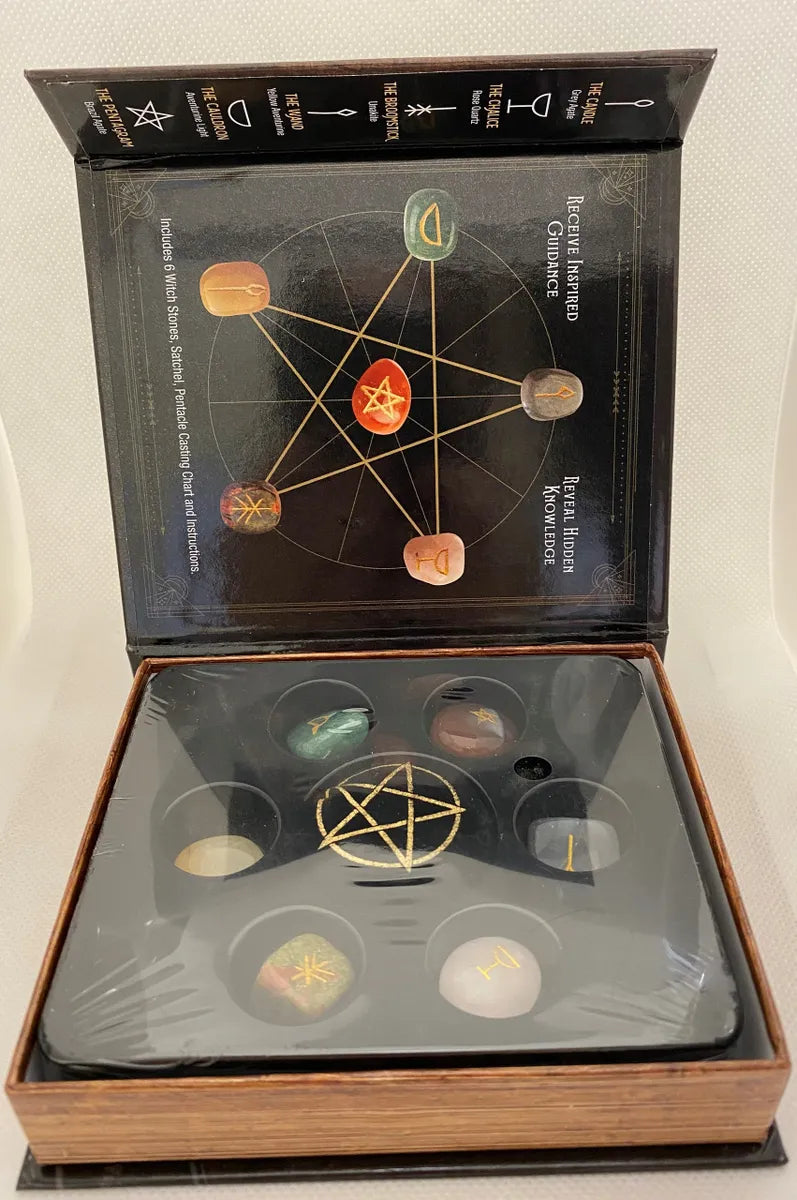 Piedras de bruja de bienestar de hechizos de Salem