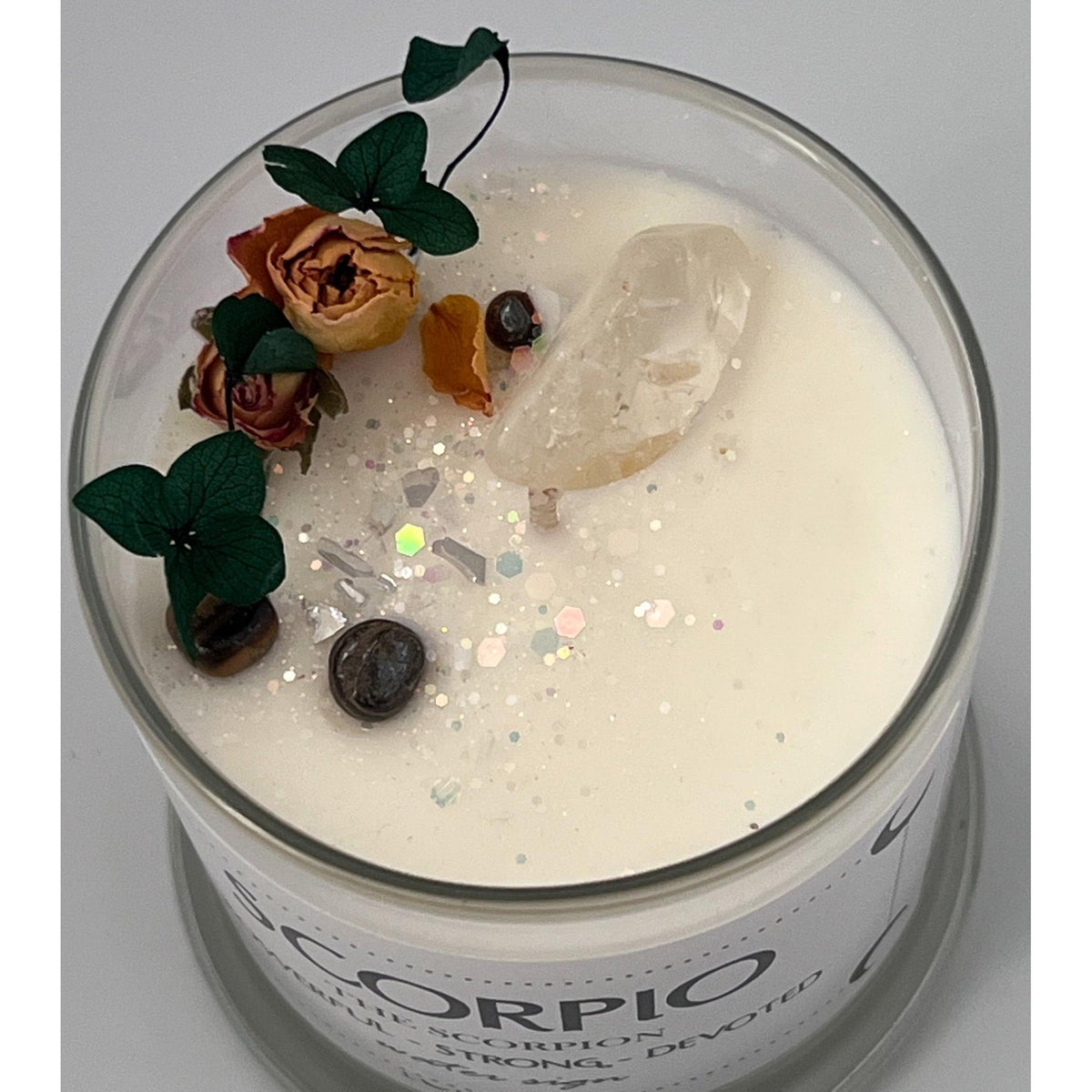 Zodiac Soy Wax Crystal Candle