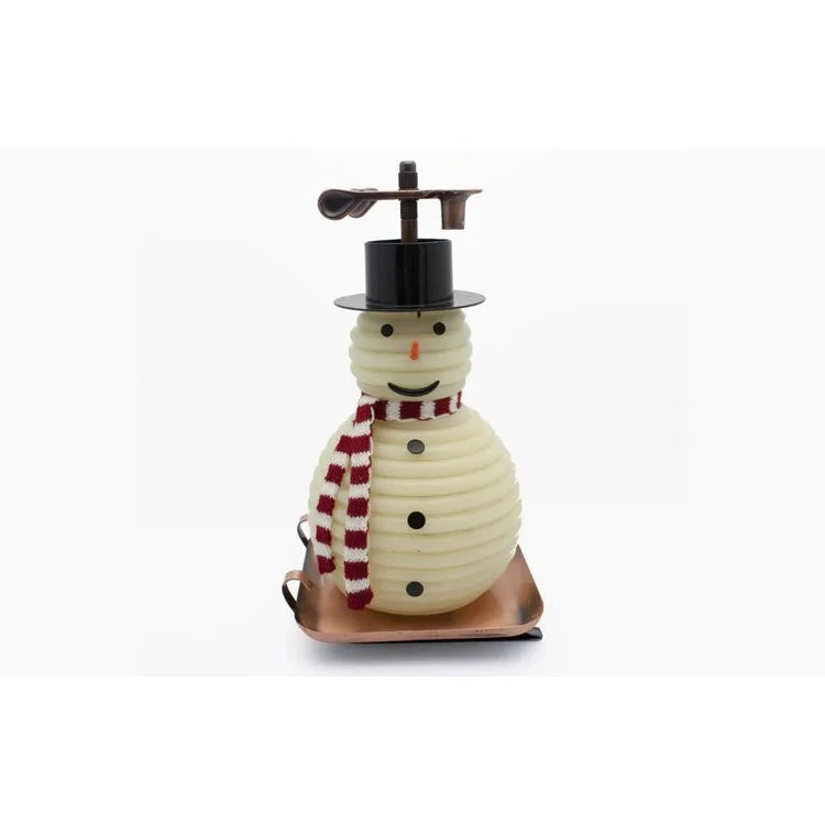 100 Hour Snowman Candle with Copper Base