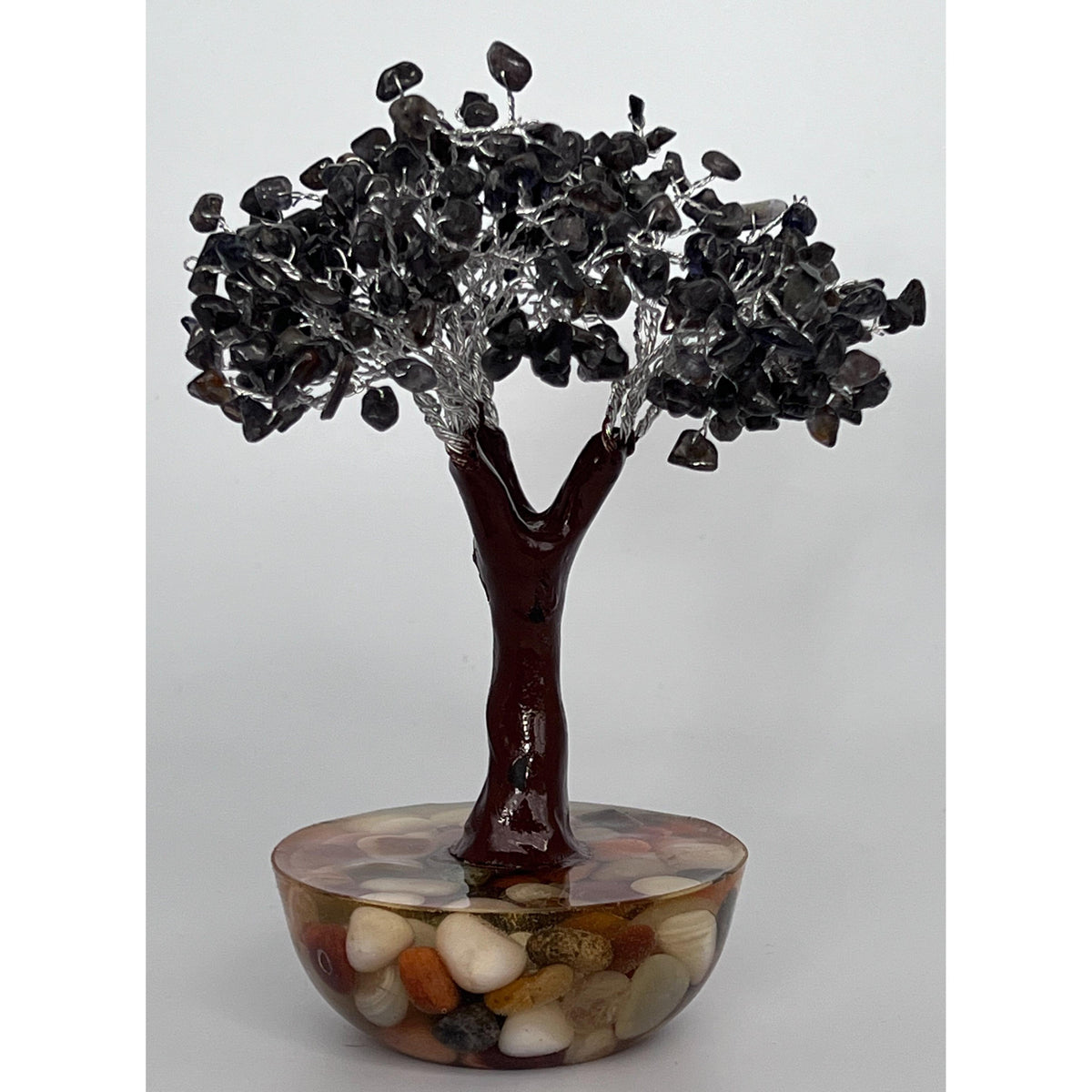 Tree Gemstone on Orgonite Base- Iolite