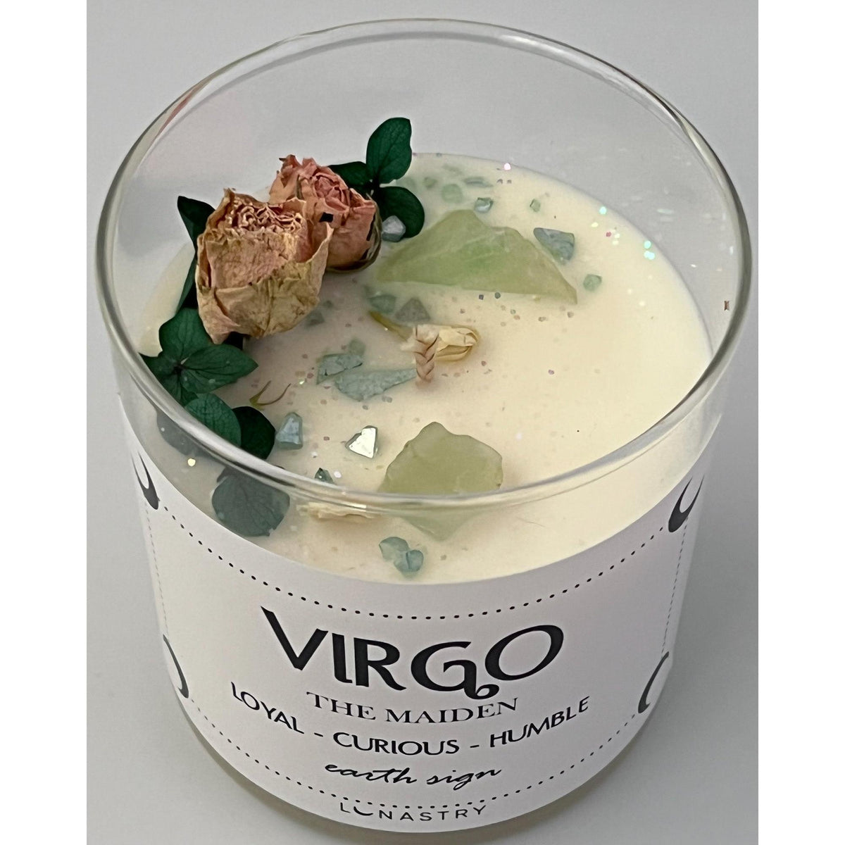 Zodiac Soy Wax Crystal Candle