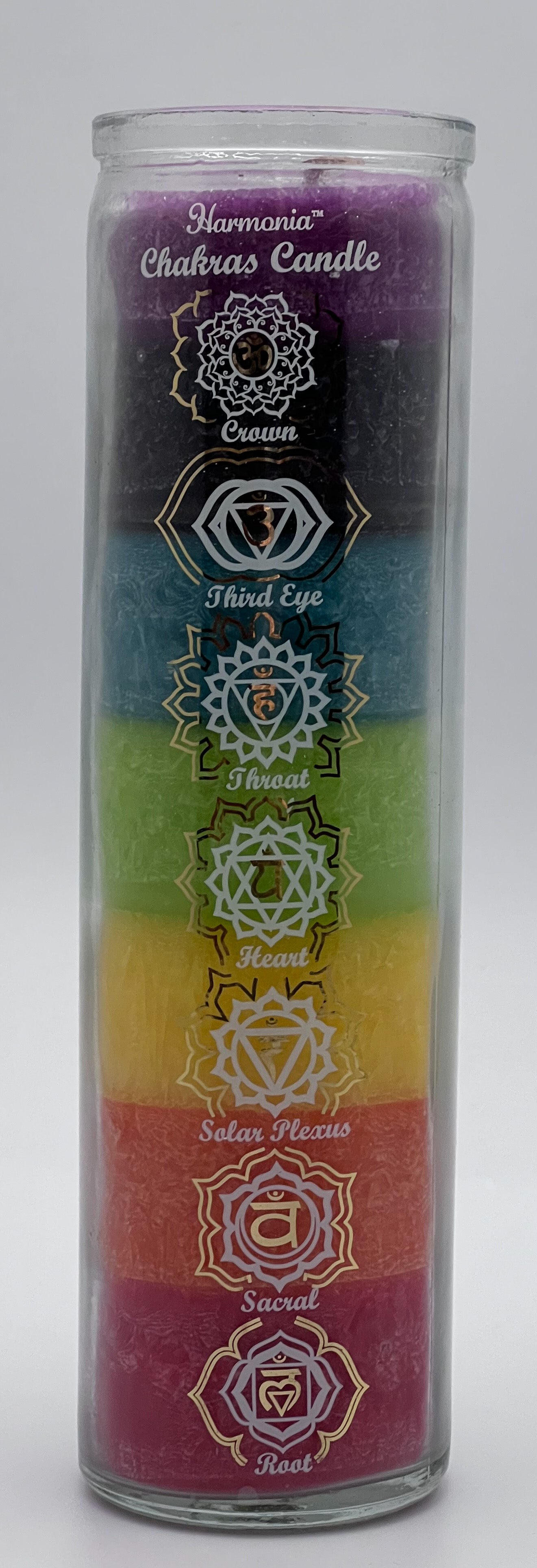 7 Days Chakra Glass Prayer Candle