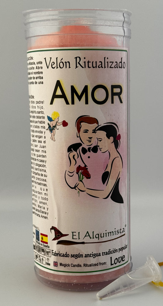 Candle with Love Oil, Ritualized and Prepared