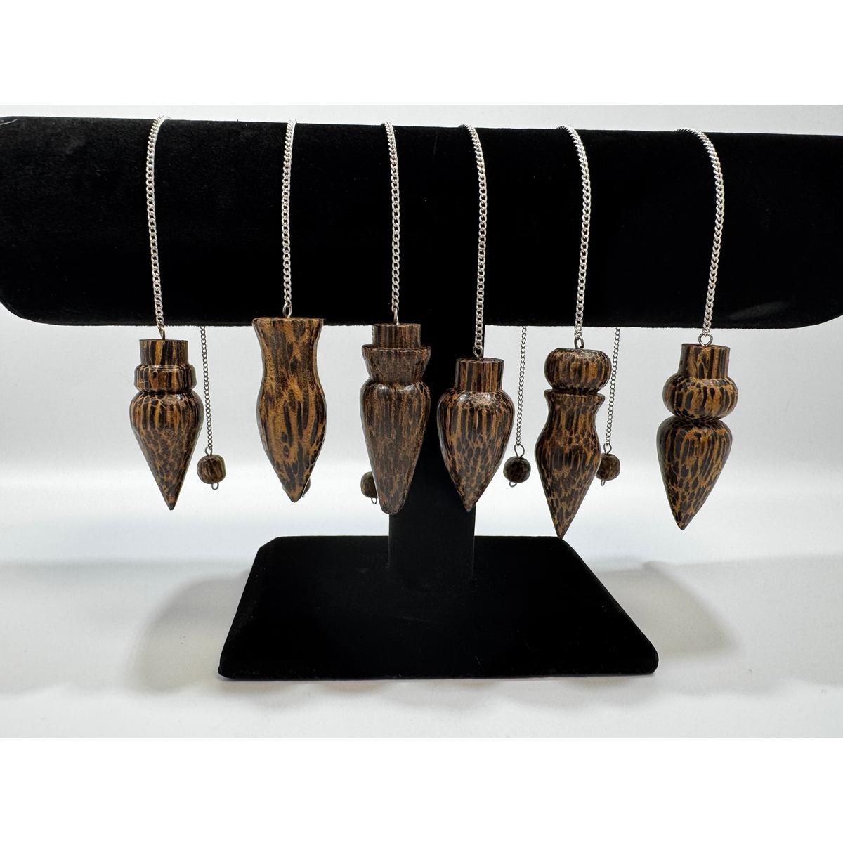 Coconut Wood Pendulums (set of 6)