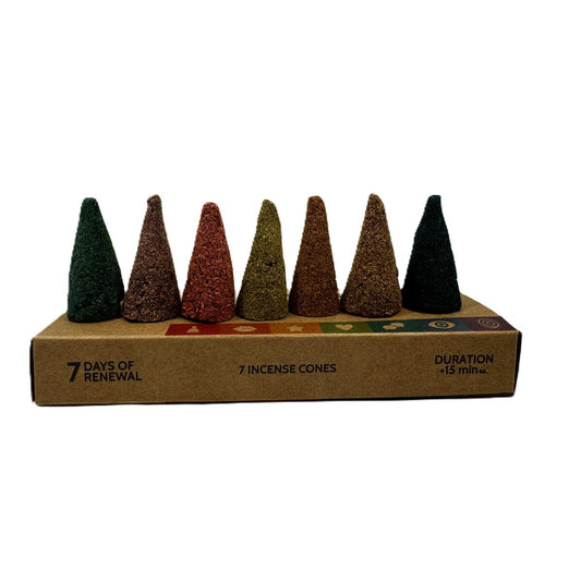 Ispalla 7 Days of Renewal Palo Santo Cones (Pack of 7)