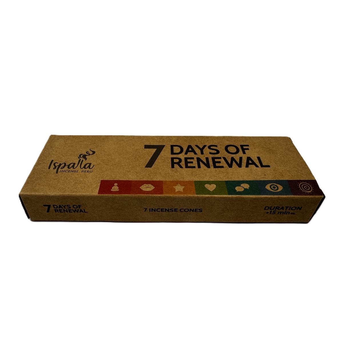 Ispalla 7 Days of Renewal Palo Santo Cones (Pack of 7)