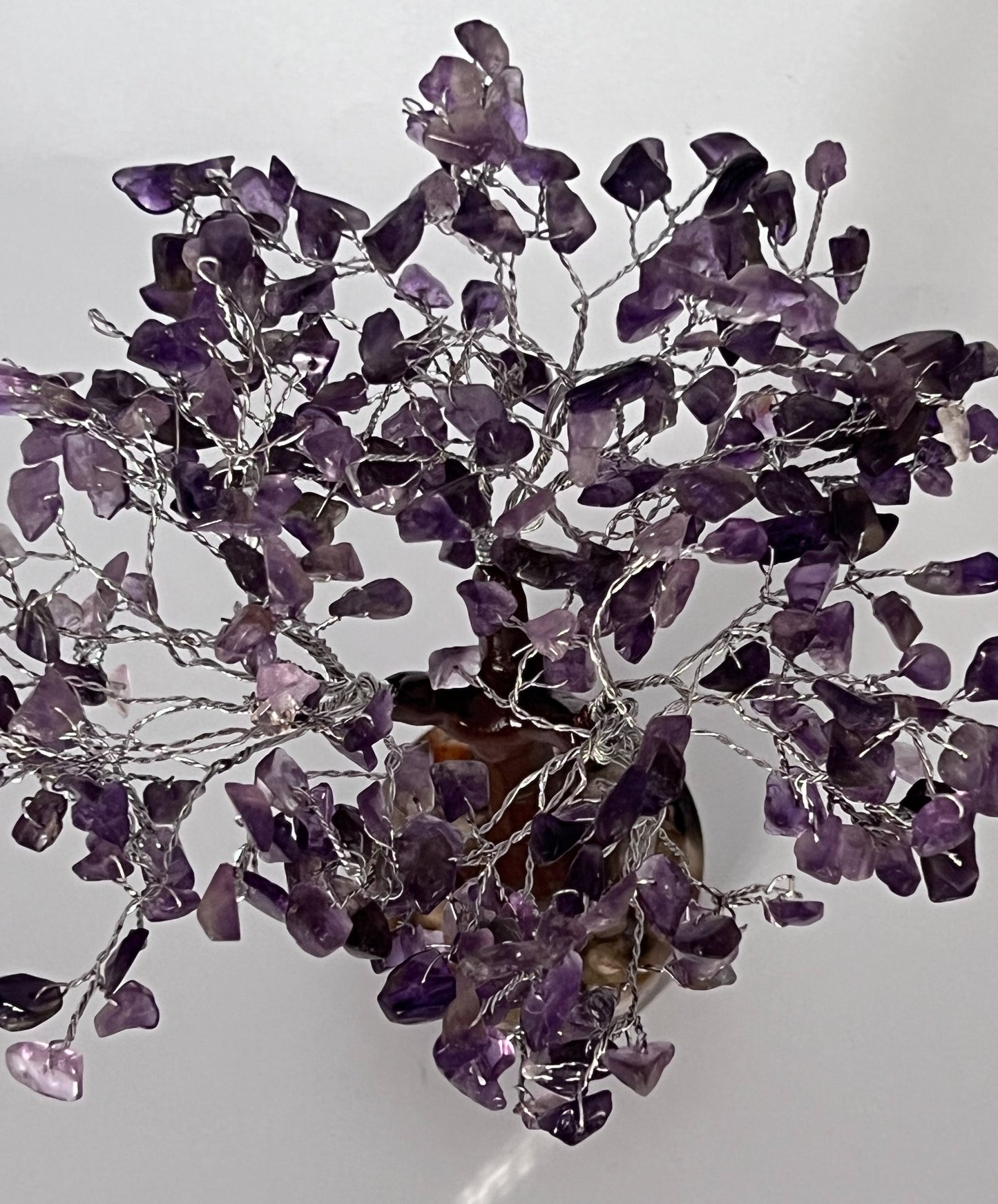 Tree Gemstone with Orgonite Base-Amethyst